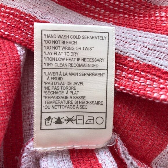 Cupcakes and Cashmere Womens Orange Striped Shift Dress Medium - Picture 8 of 8